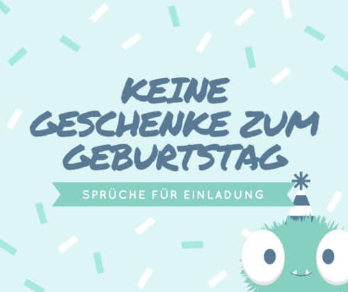 Read more about the article Bitte keine Geschenke zum Geburtstag, Sprüche für Einladung