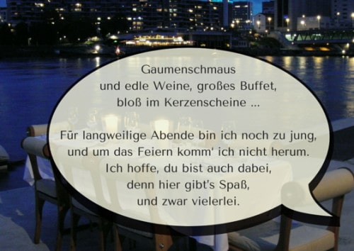 Textvorschlag gegen langweilige Geburtstagspary
